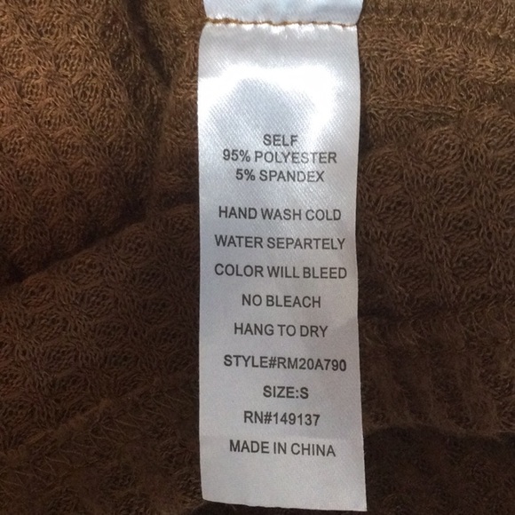 Remixmess Waffle Knit Mini Dress Short Sleeve Size S - Picture 7 of 9